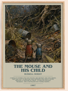 The Mouse And His Child Bookish Wall Art by Russell Hoban – framed poster
