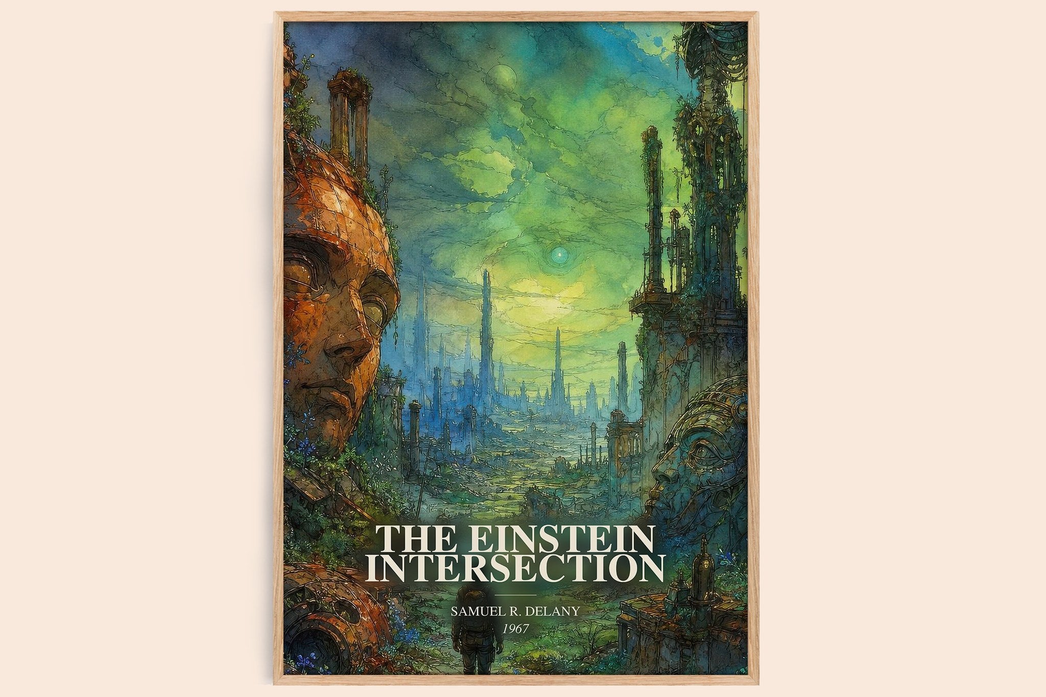 Einstein Intersection Book Watercolour Illustration by S. Delany