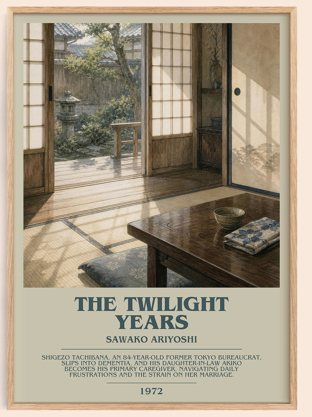 The Twilight Years Bookish Wall Art by Sawako Ariyoshi – framed poster