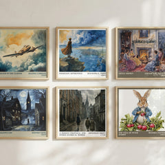 A Modest Proposal and Other Satirical Works literary print in frame leaning in hallway – satire wall art