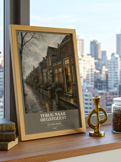 Terug naar Oegstgeest book cover poster colour and style options – Jan Wolkers book art