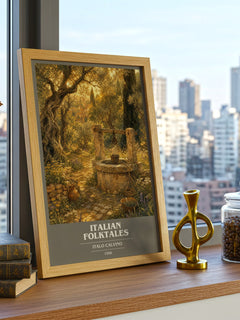 Italian Folktales book cover poster colour and style options – Italo Calvino book art