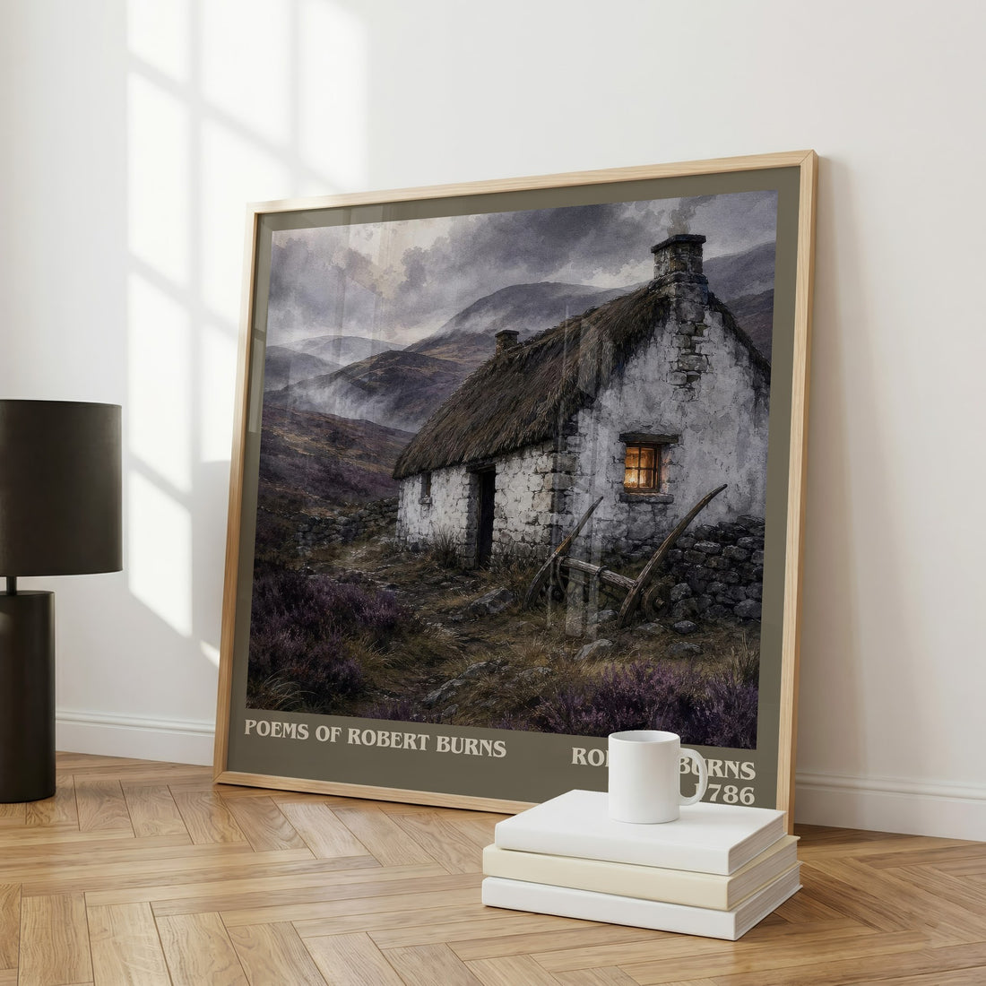 Poems Of Robert Burns literary art print colour and style options – Robert Burns book art