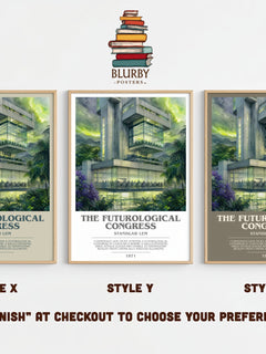 The Futurological Congress bookish print framed by window – literary home decor