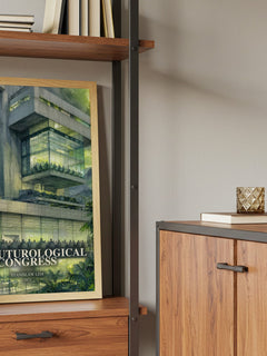 The Futurological Congress book watercolour illustration paper finish options – matte satin gloss