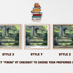 The Futurological Congress literary print framed by window – literary home decor