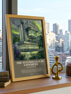 The Futurological Congress bookish poster colour and style options – Stanislaw Lem book art