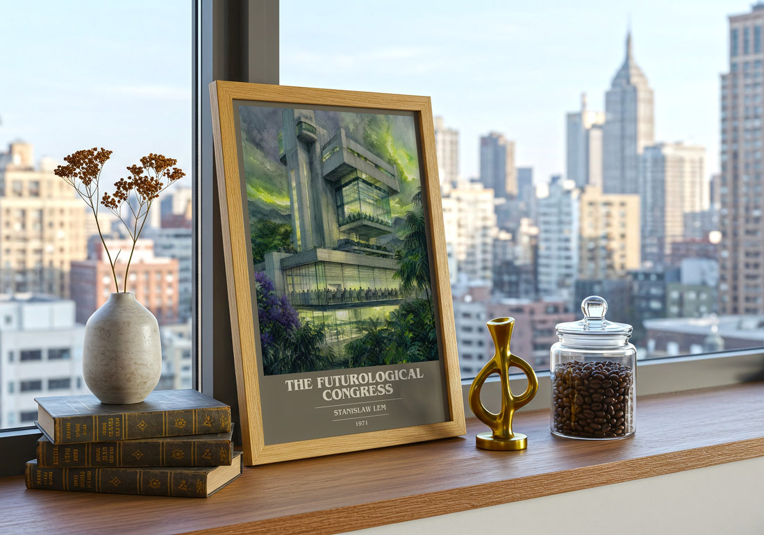 The Futurological Congress book cover poster colour and style options – Stanislaw Lem book art