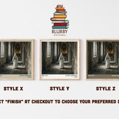 The Nun literary print framed by window – literary home decor