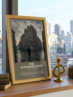 The Interrogation bookish poster colour and style options – J. M. G. Le Clezio book art