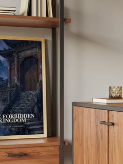 The Forbidden Kingdom book watercolour illustration paper finish options – matte satin gloss