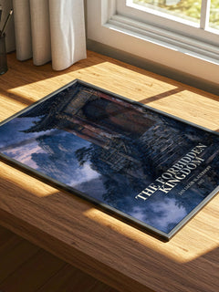The Forbidden Kingdom watercolour book poster framed on wall – literary fiction wall art