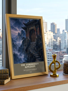 The Forbidden Kingdom book cover poster colour and style options – Jan Jacob Slauerhoff book art