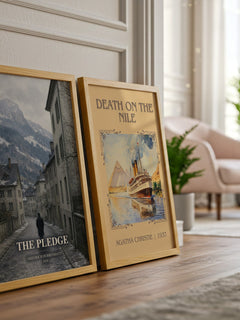The Pledge watercolour print framed by window – literary home decor