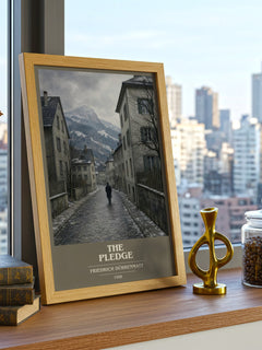 The Pledge book cover poster colour and style options – Friedrich Dürrenmatt book art