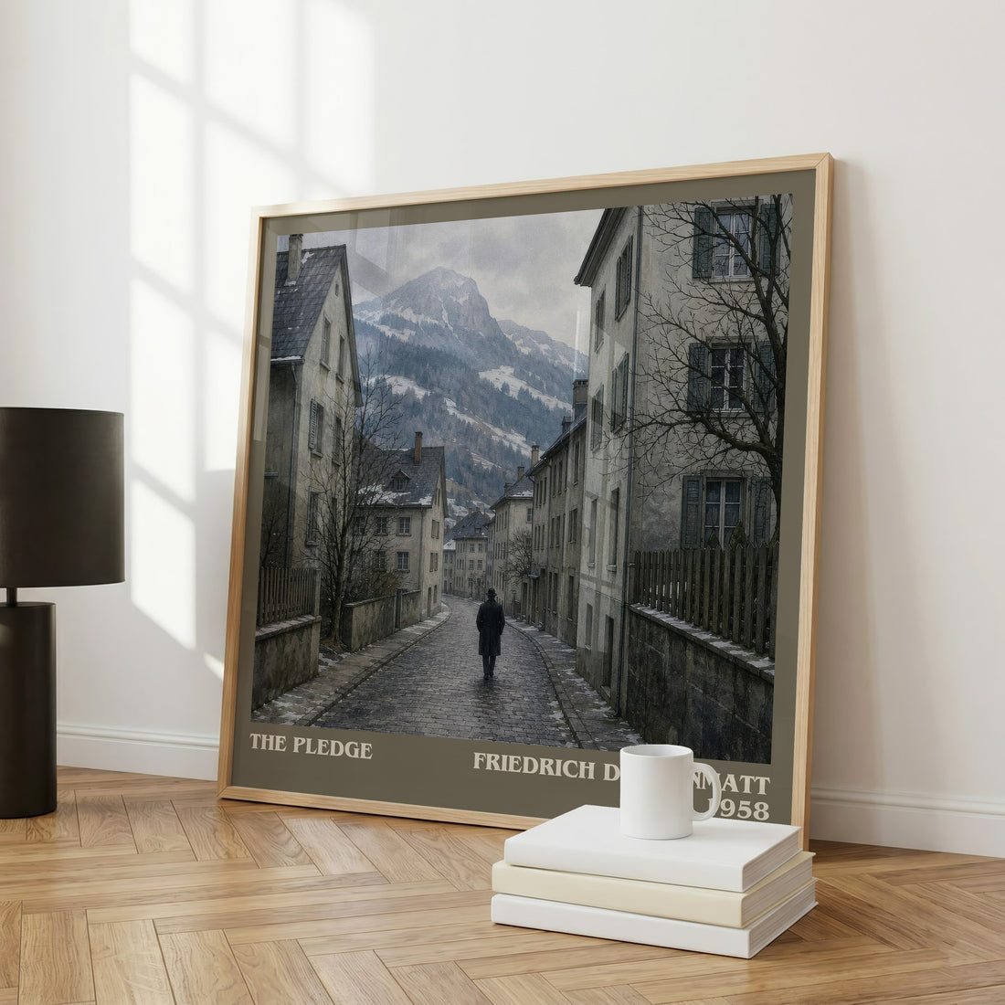 The Pledge literary art print colour and style options – Friedrich Dürrenmatt book art
