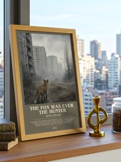 The Fox Was Ever The Hunter bookish poster colour and style options – Herta Müller book art