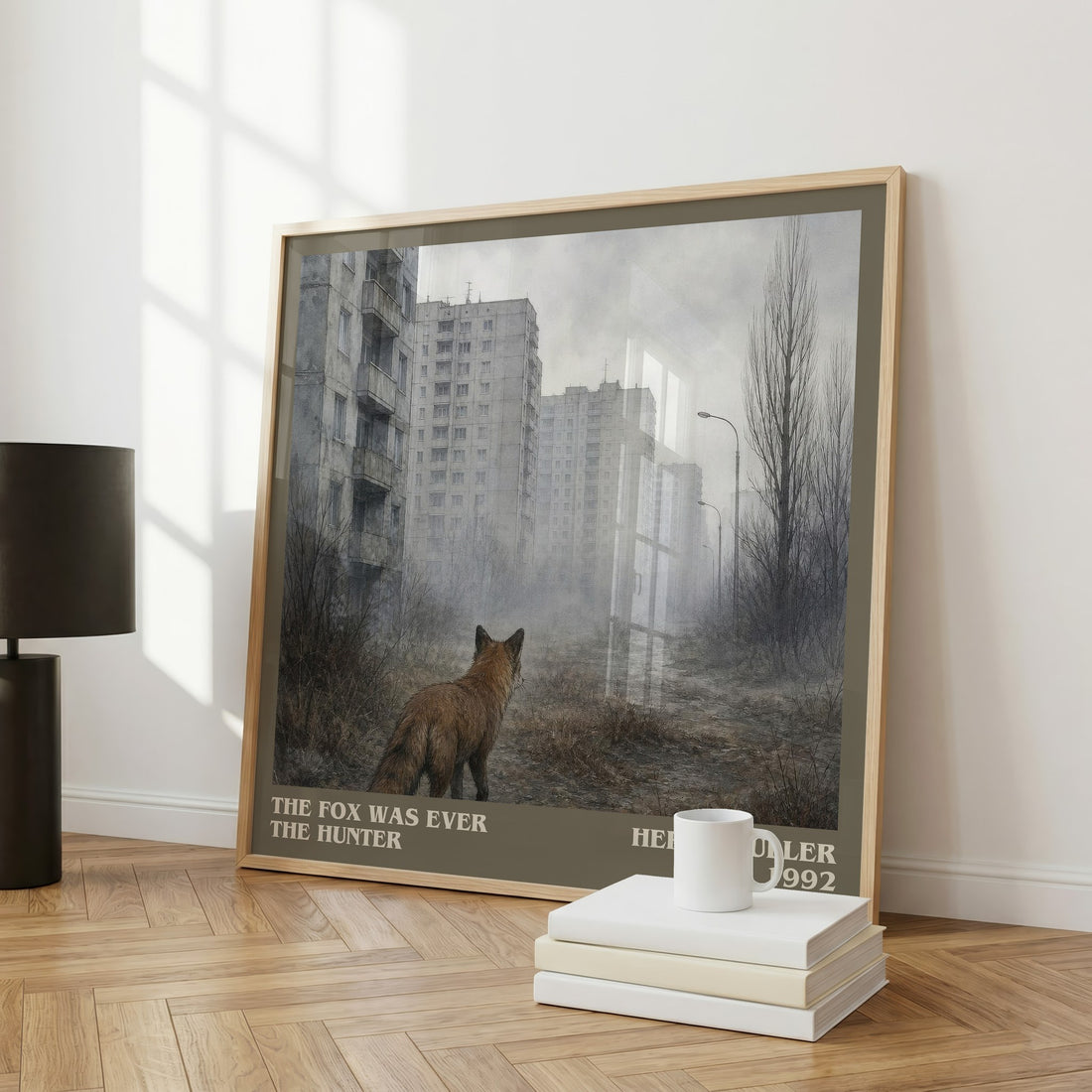 The Fox Was Ever The Hunter literary art print colour and style options – Herta Müller book art