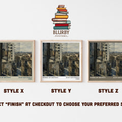 Marks of Identity literary print framed by window – literary home decor