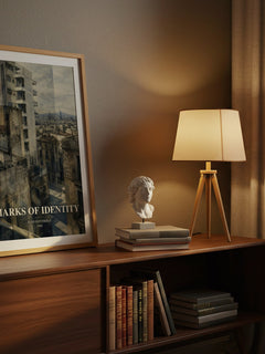 Marks of Identity watercolour print on bookshelf – Juan Goytisolo fan gift
