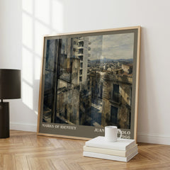 Marks of Identity literary art print colour and style options – Juan Goytisolo book art