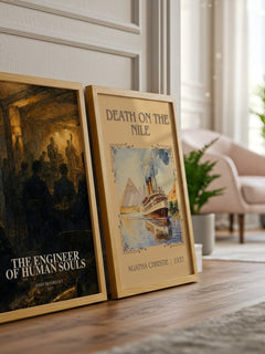 The Engineer of Human Souls watercolour print framed by window – literary home decor