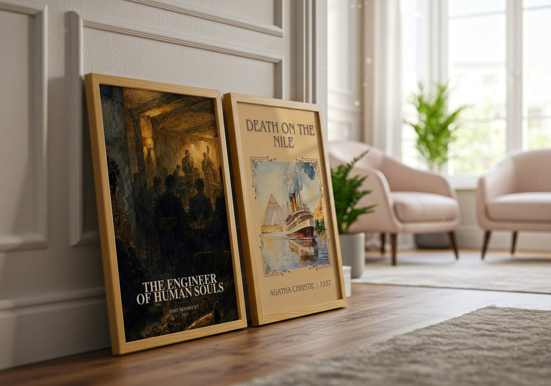 The Engineer of Human Souls watercolour print framed by window – literary home decor