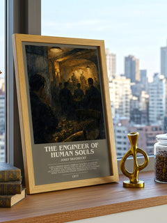 The Engineer of Human Souls bookish poster colour and style options – Josef Škvorecký book art