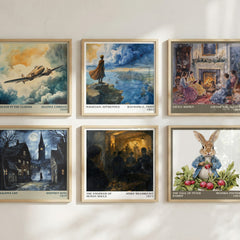 The Engineer of Human Souls literary print in frame leaning in hallway – literary fiction wall art