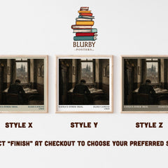 Kafka's Other Trial literary print framed by window – literary home decor