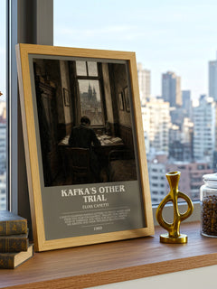 Kafka's Other Trial bookish poster colour and style options – Elias Canetti book art