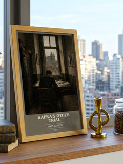 Kafka's Other Trial book cover poster colour and style options – Elias Canetti book art