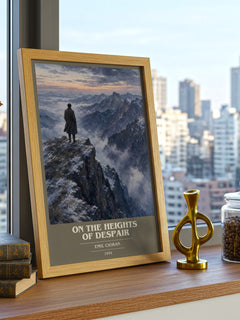 On the Heights of Despair book cover poster colour and style options – Emil Cioran book art