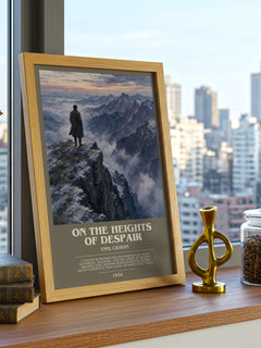 On the Heights of Despair bookish poster colour and style options – Emil Cioran book art