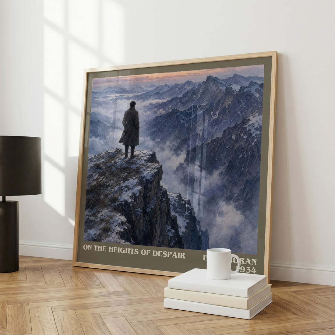 On the Heights of Despair literary art print colour and style options – Emil Cioran book art