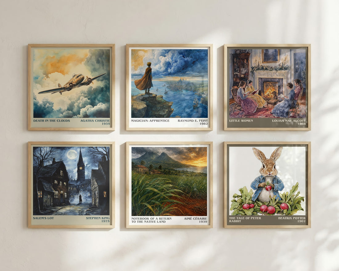 Notebook Of A Return To The Native Land literary print in frame leaning in hallway – poetry wall art