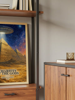 Chariots Of The Gods book watercolour illustration paper finish options – matte satin gloss