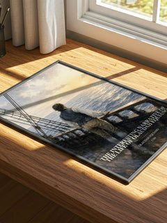 The Interesting Narrative of the Life of Olaudah Equiano watercolour book poster framed on wall – memoir wall art