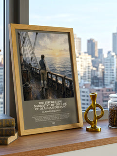 The Interesting Narrative of the Life of Olaudah Equiano bookish poster colour and style options – Olaudah Equiano book art