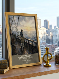 The Interesting Narrative of the Life of Olaudah Equiano book cover poster colour and style options – Olaudah Equiano book