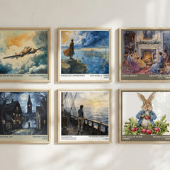 The Interesting Narrative of the Life of Olaudah Equiano literary print in frame leaning in hallway – memoir wall art