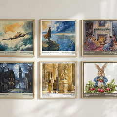 From The Mixed Up Files Of Mrs Basil E Frankweiler literary print in frame leaning in hallway – childrens wall art