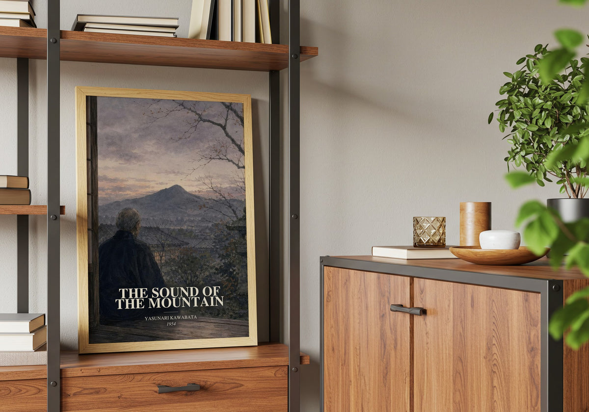 The Sound of the Mountain book watercolour illustration paper finish options – matte satin gloss