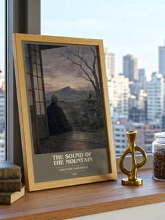 The Sound of the Mountain book cover poster colour and style options – Yasunari Kawabata book art