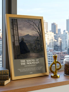The Sound of the Mountain bookish poster colour and style options – Yasunari Kawabata book art