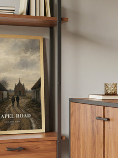 Chapel Road book watercolour illustration paper finish options – matte satin gloss