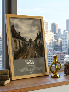 Chapel Road bookish poster colour and style options – Louis-Paul Boon book art