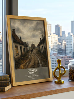 Chapel Road book cover poster colour and style options – Louis-Paul Boon book art