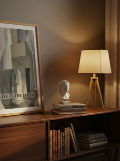 Life In The Folds watercolour print on bookshelf – Henri Michaux fan gift