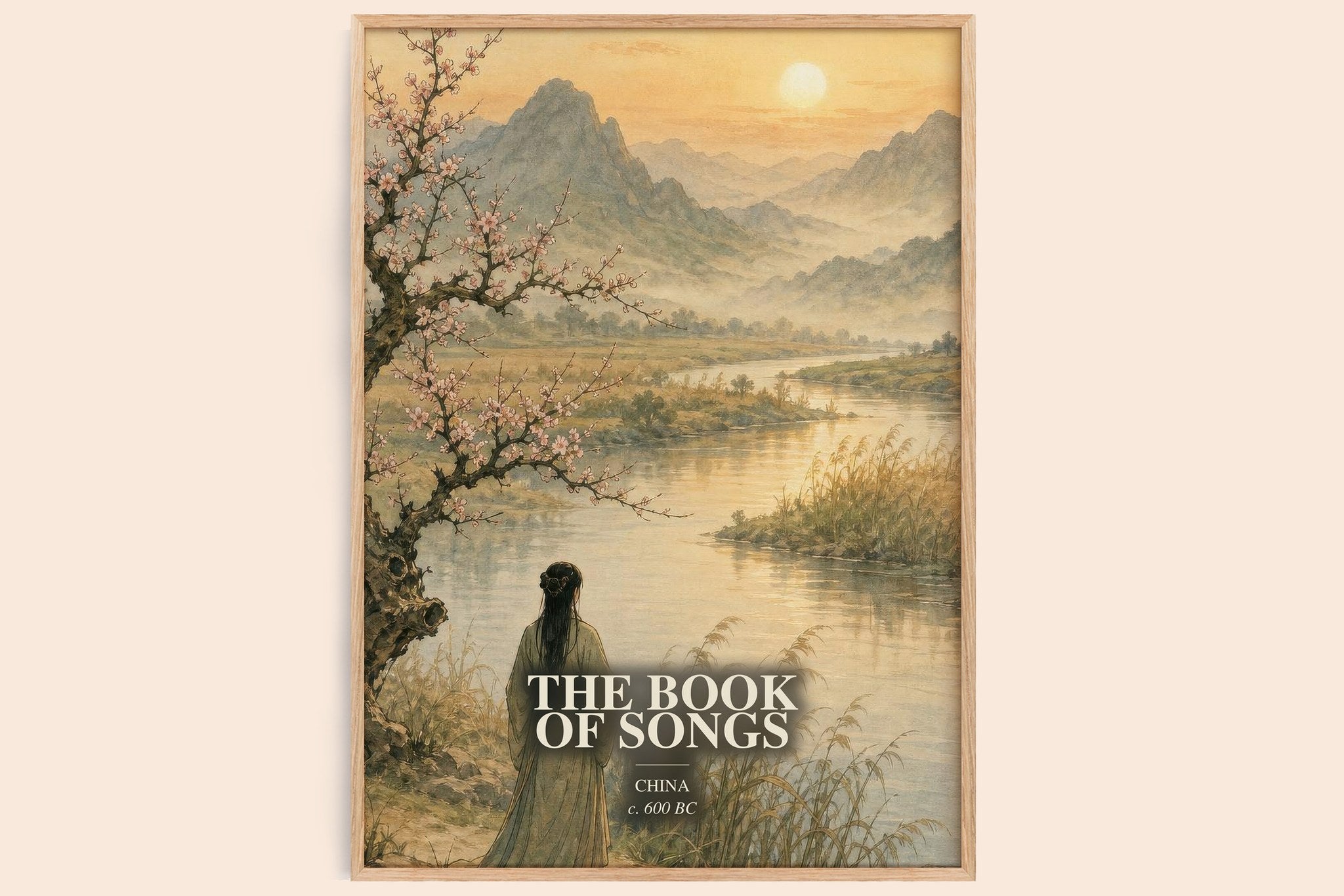 The Book of Songs Book Watercolour Illustration by China